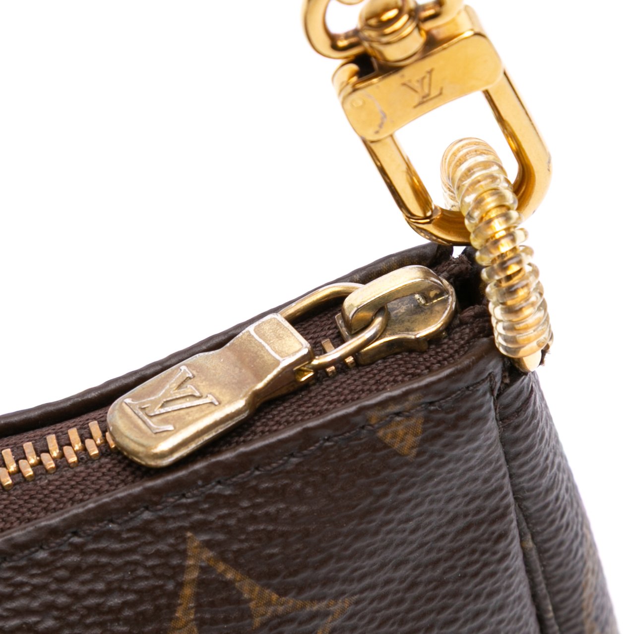 Louis Vuitton Monogram Mini Pochette Accessoires Bruin