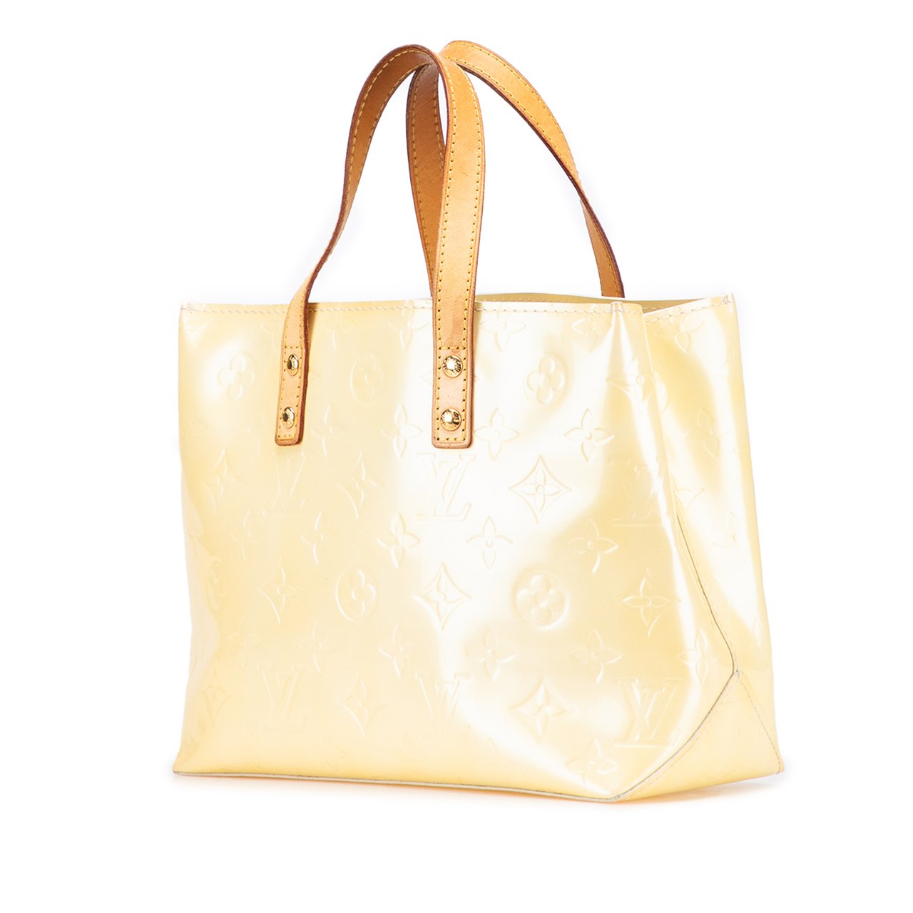 Louis Vuitton Monogram Vernis Reade PM Wit
