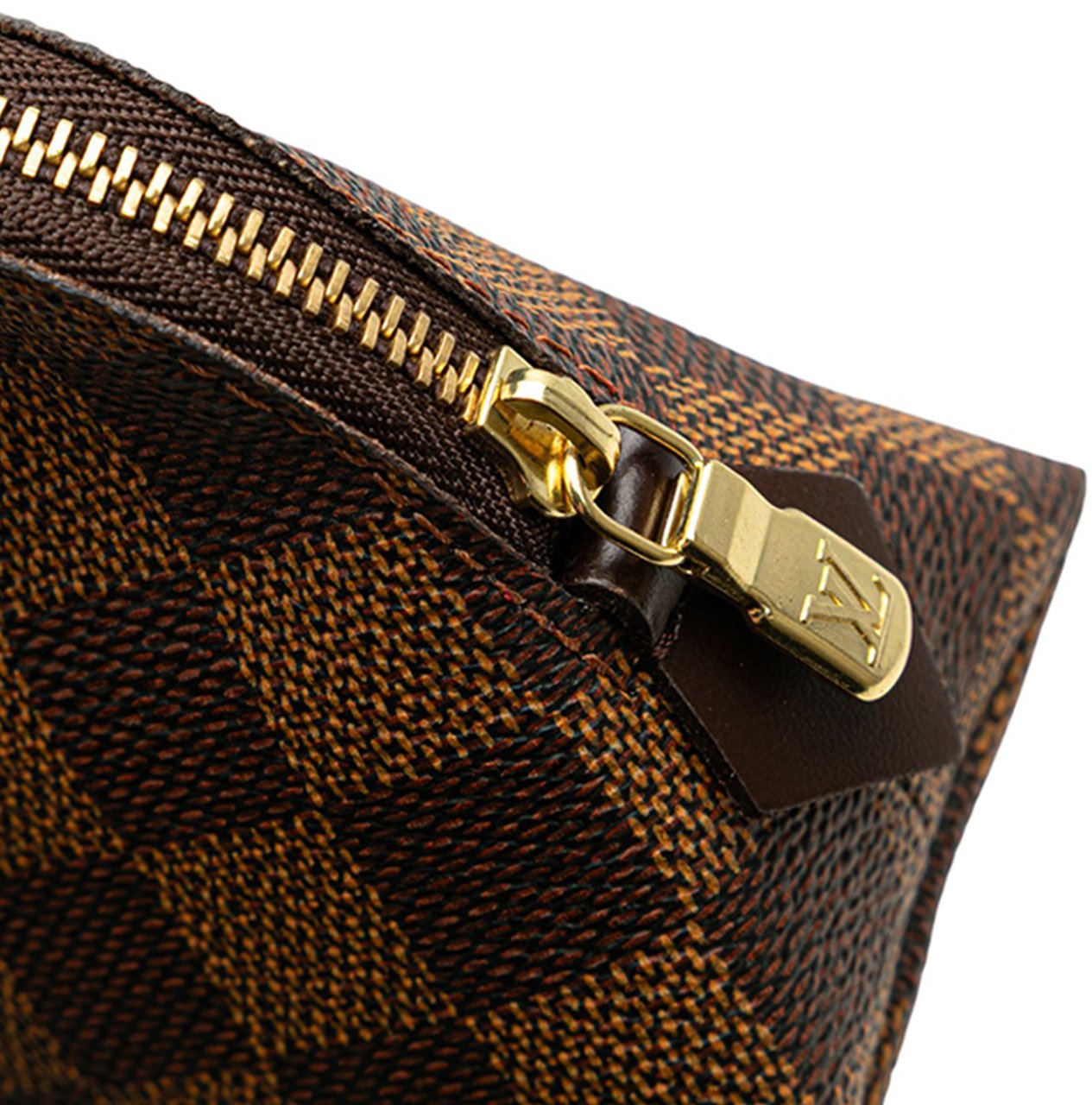 Louis Vuitton Damier Ebene Cosmetic Pouch PM Bruin