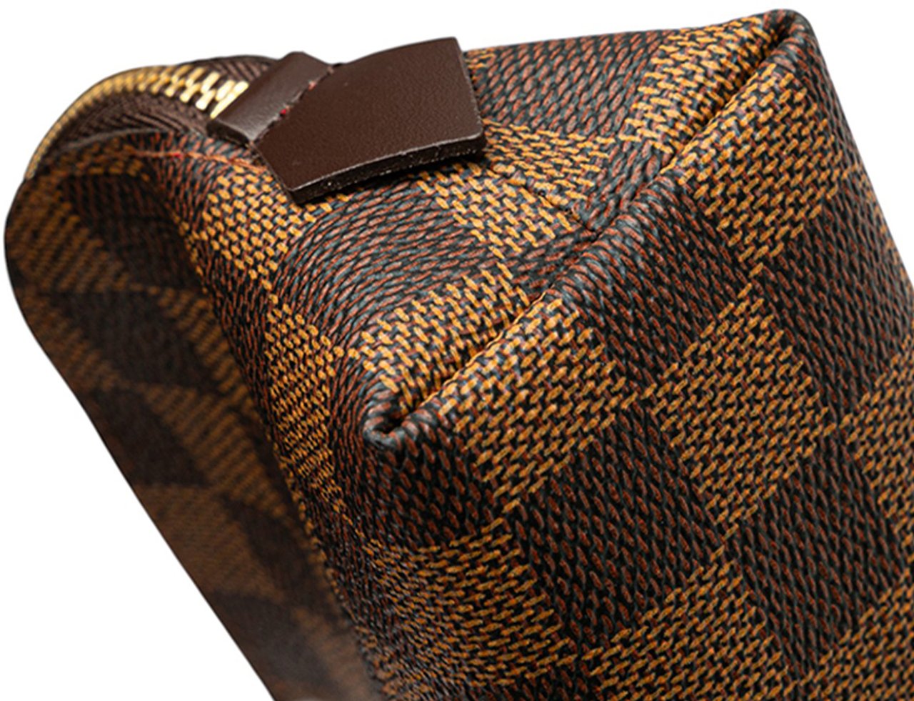 Louis Vuitton Damier Ebene Cosmetic Pouch PM Bruin