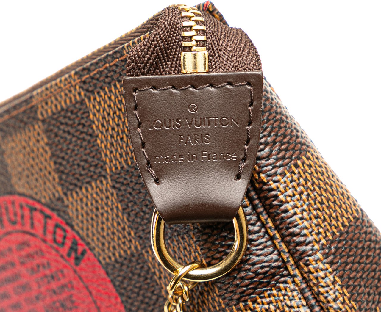 Louis Vuitton Damier Ebene Trunks and Bags Mini Pochette Accessoires Bruin