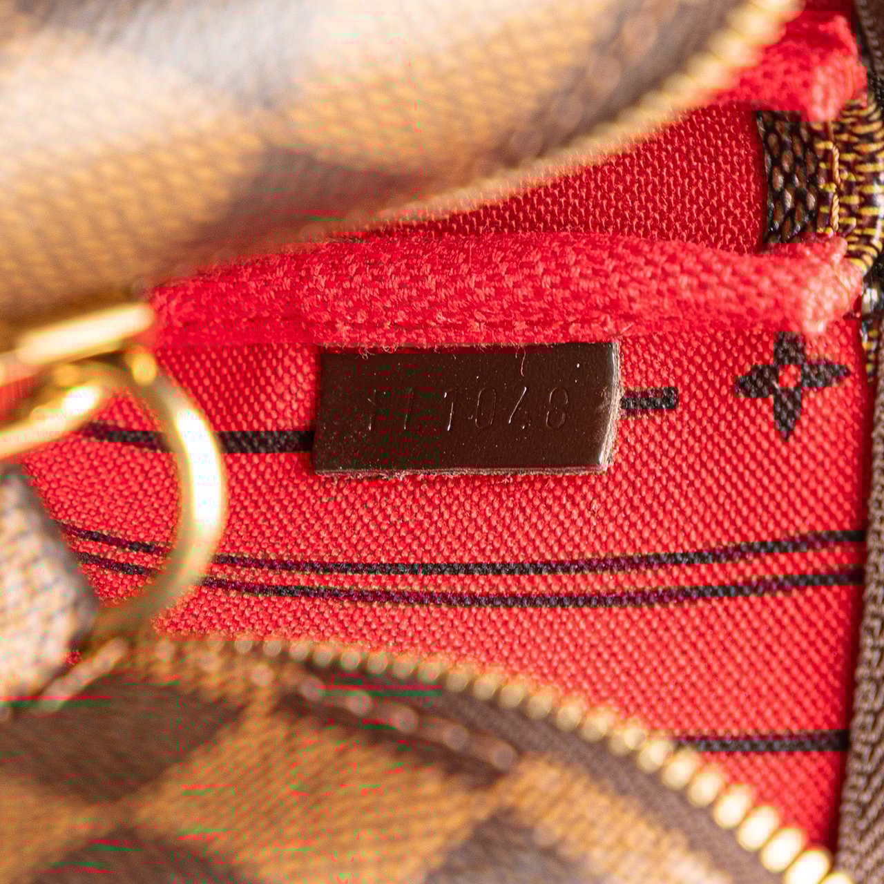 Louis Vuitton Damier Ebene Trunks and Bags Mini Pochette Accessoires Bruin