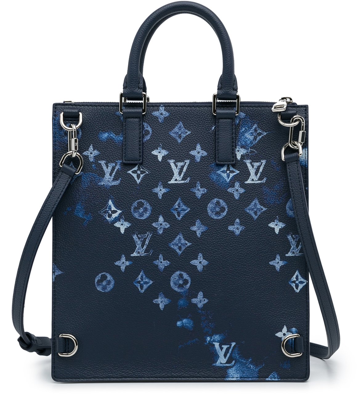 Louis Vuitton Monogram Ink Watercolor Sac Plat Zippe Blauw