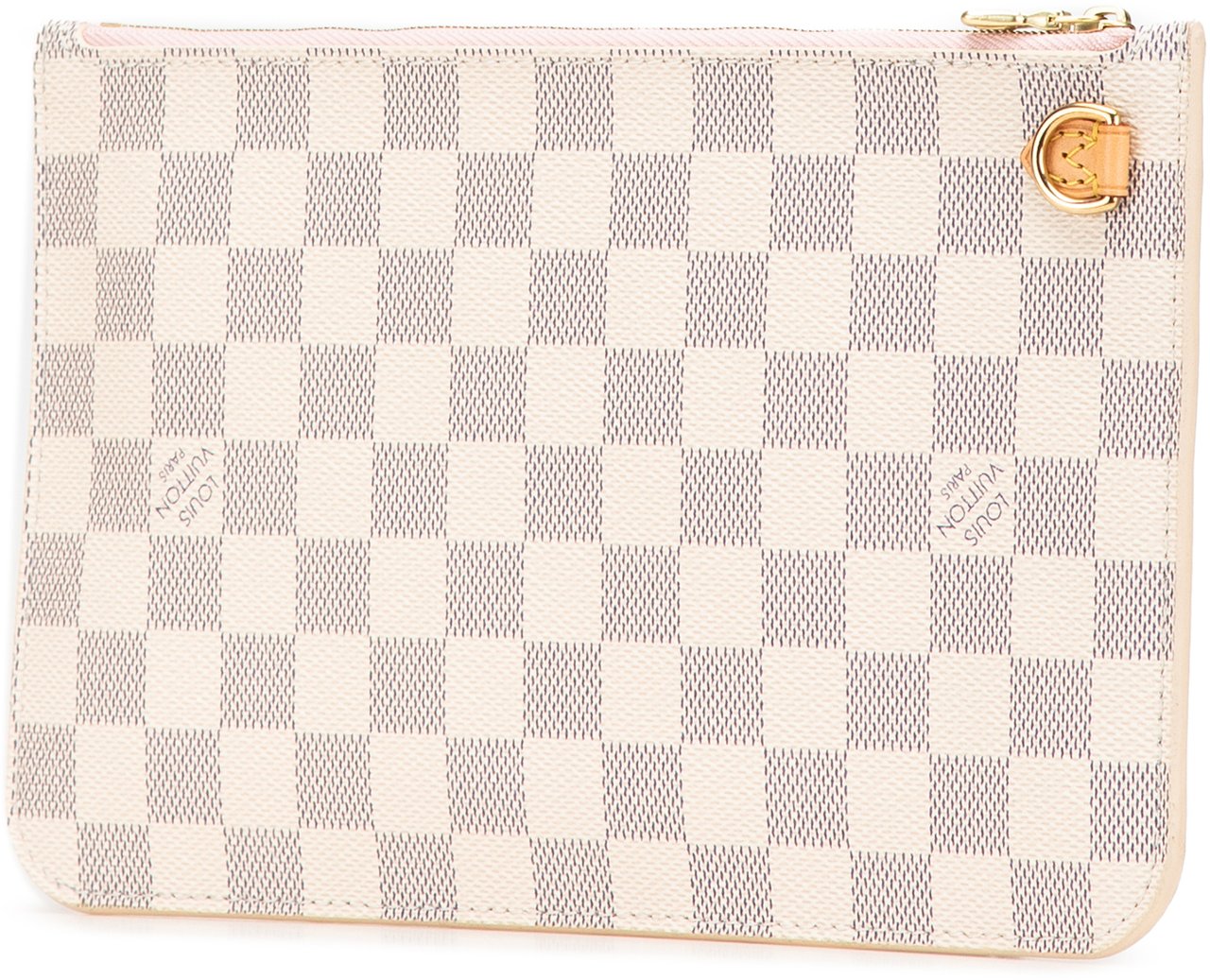 Louis Vuitton Damier Azur Neverfull Pouch MM Wit
