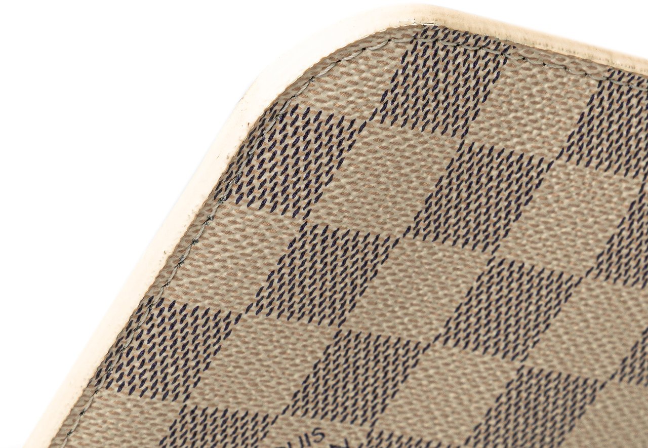 Louis Vuitton Damier Azur Neverfull Pouch MM Wit