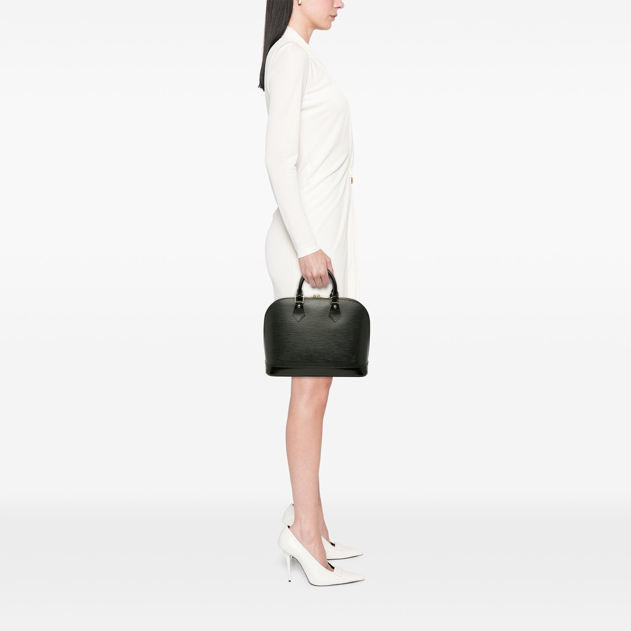 Louis Vuitton Epi Alma PM Zwart