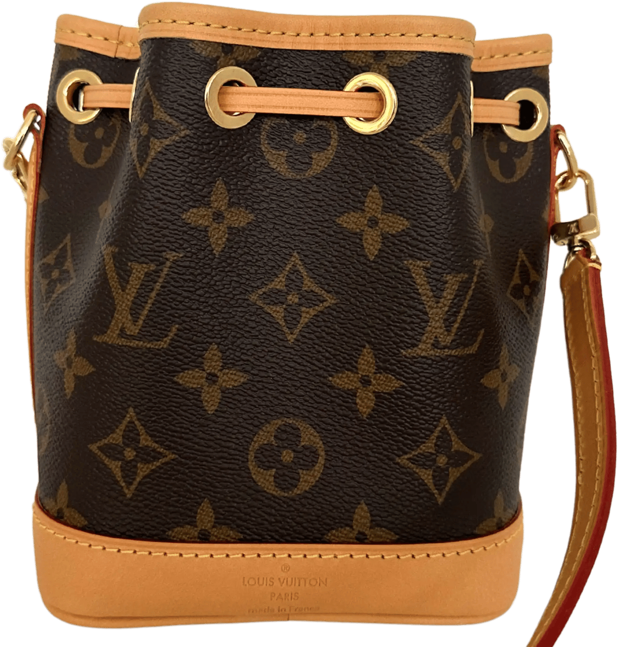 Louis Vuitton Louis Vuitton Nano Noé Monogram Canvas 2024 M81266 Fullset / mint condition Bruin