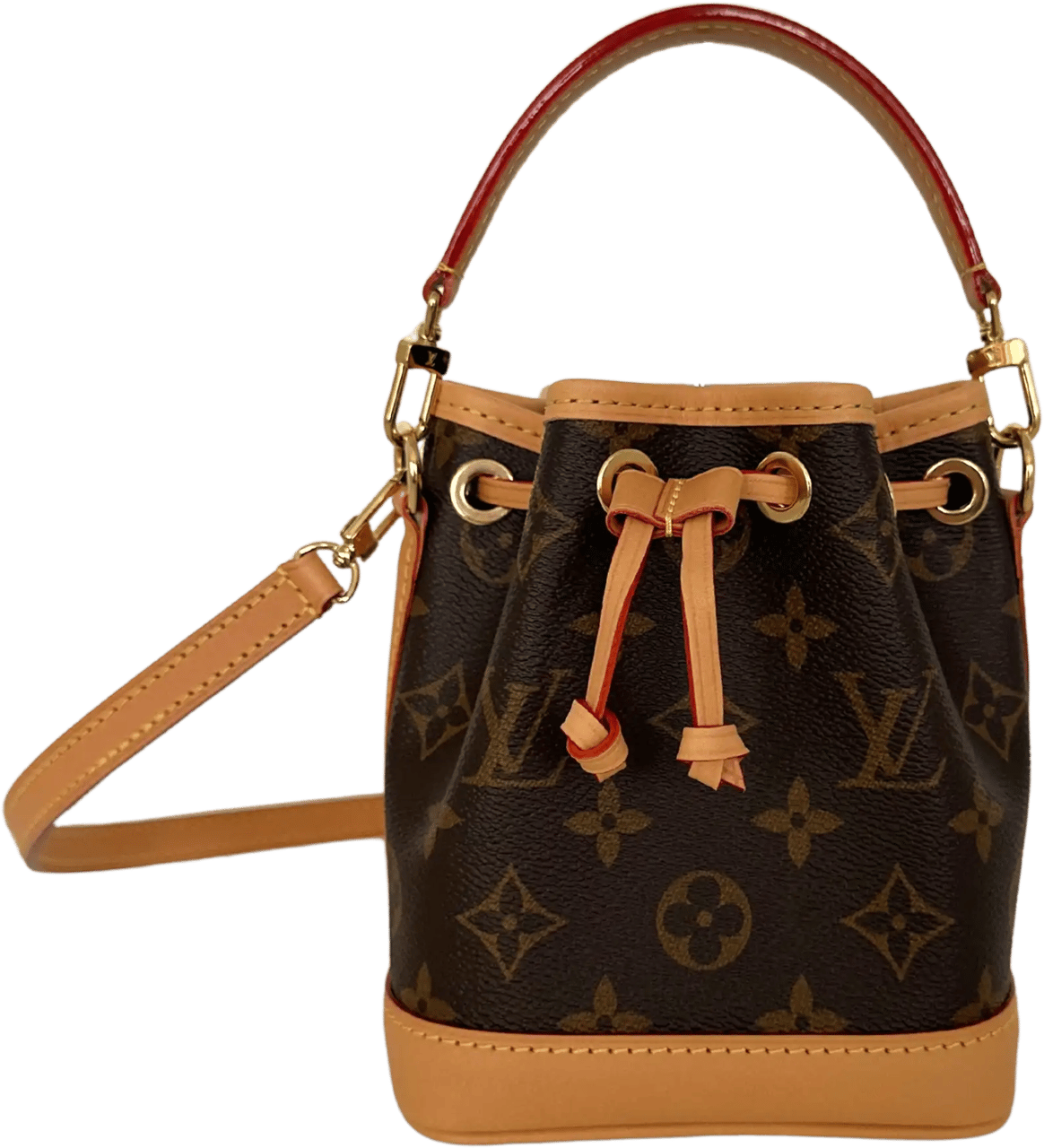 Louis Vuitton Louis Vuitton Nano Noé Monogram Canvas 2024 M81266 Fullset / mint condition Bruin