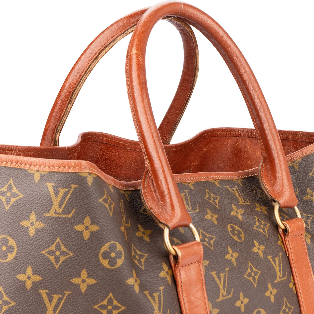 Louis Vuitton Canvas Monogram Sac Weekend GM Handbag Bruin