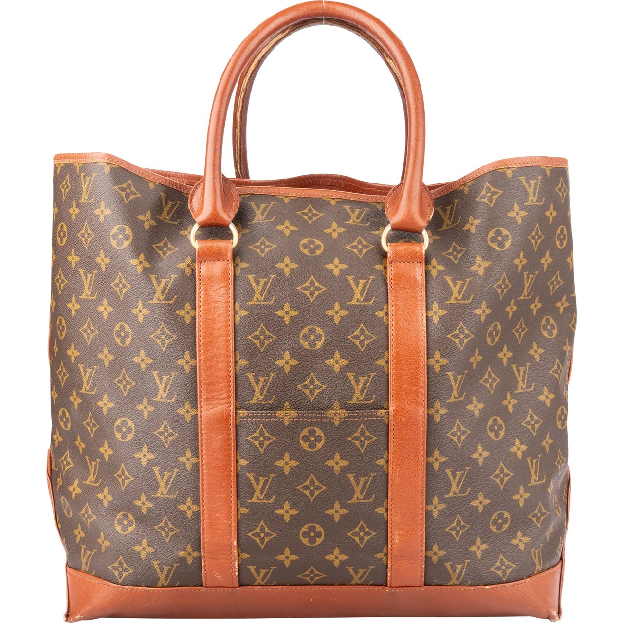 Louis Vuitton Louis Vuitton Canvas Monogram Sac Weekend GM Handbag Bruin