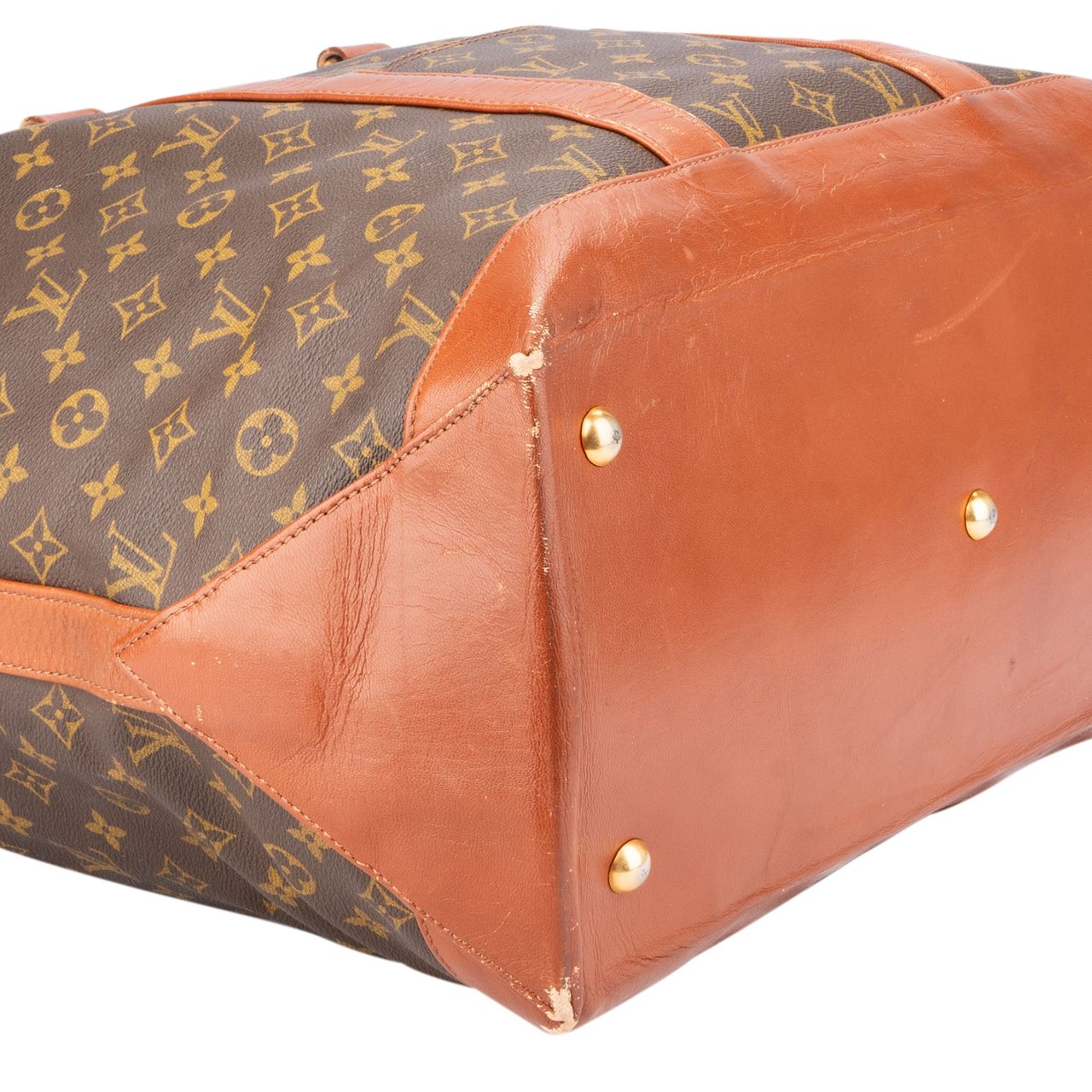 Louis Vuitton Louis Vuitton Canvas Monogram Sac Weekend GM Handbag Bruin