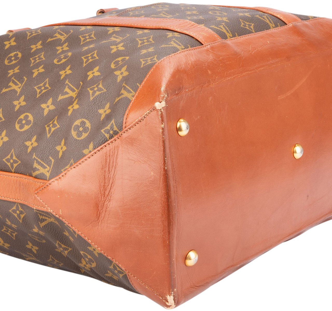 Louis Vuitton Canvas Monogram Sac Weekend GM Handbag Bruin
