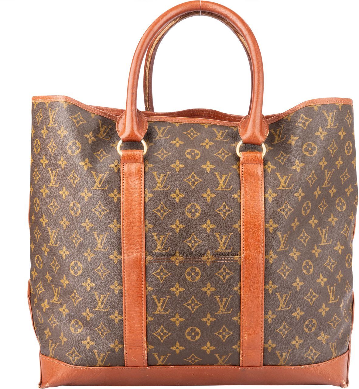Louis Vuitton Louis Vuitton Canvas Monogram Sac Weekend GM Handbag Bruin