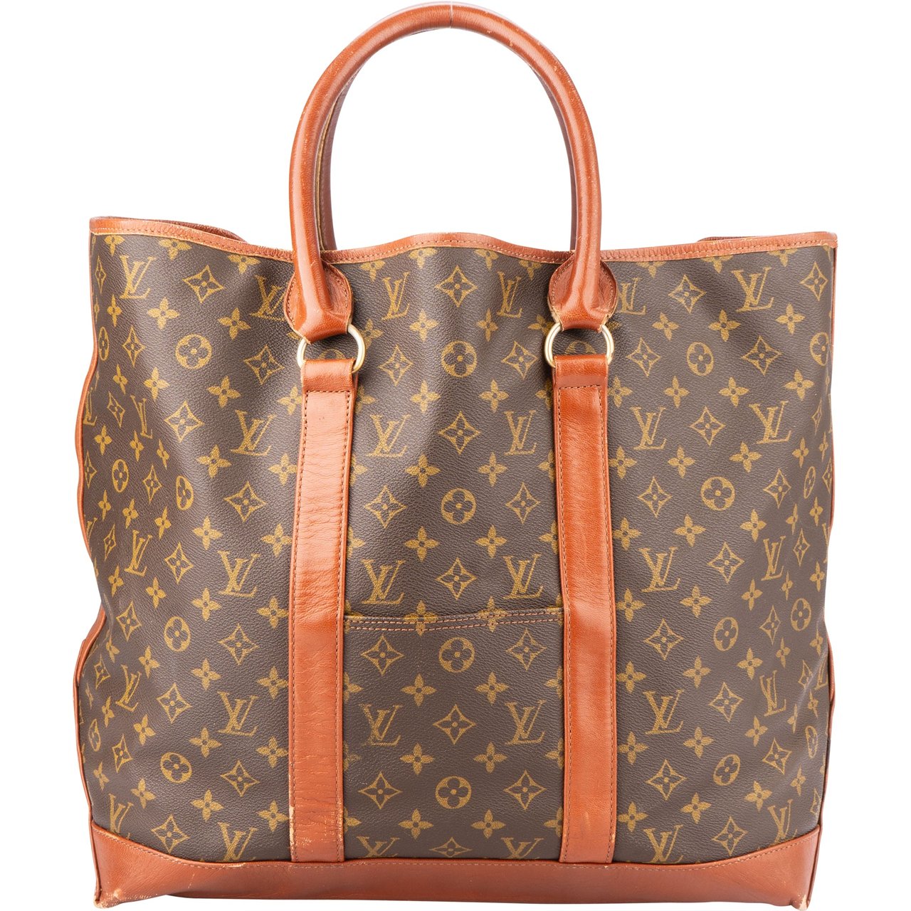 Louis Vuitton Louis Vuitton Canvas Monogram Sac Weekend GM Handbag Bruin