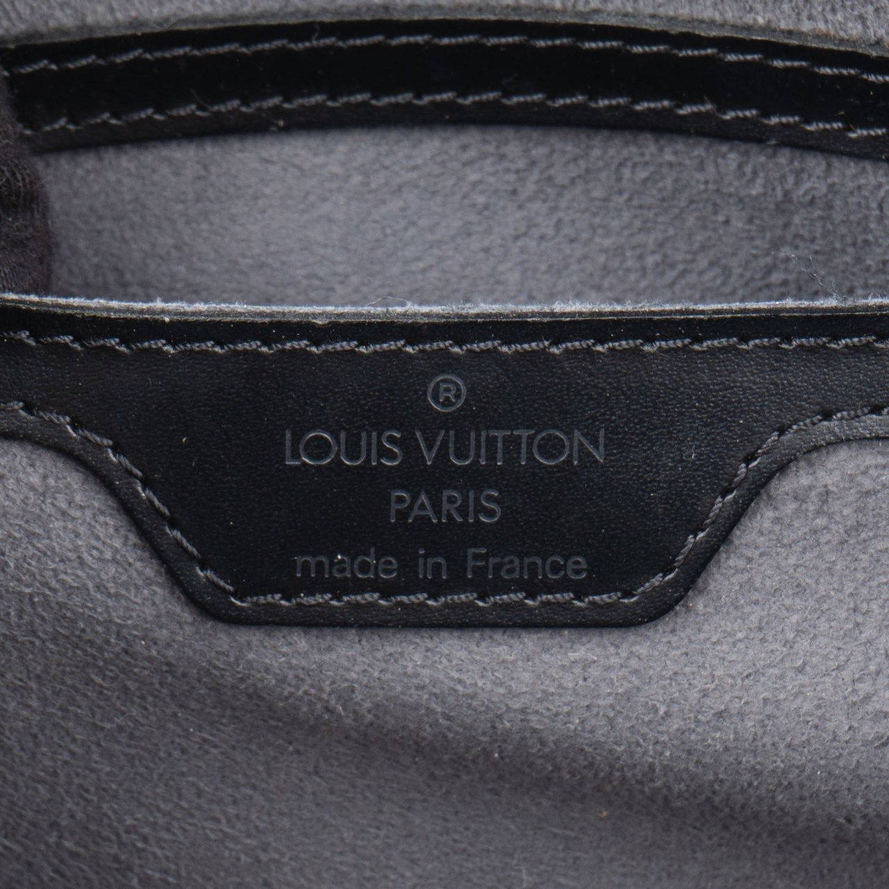 Louis Vuitton Louis Vuitton Noir Epi Leather Soufflot Handbag Divers