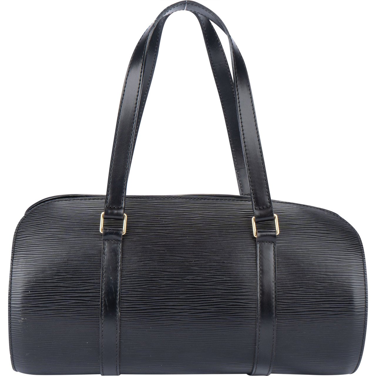 Louis Vuitton Louis Vuitton Noir Epi Leather Soufflot Handbag Divers