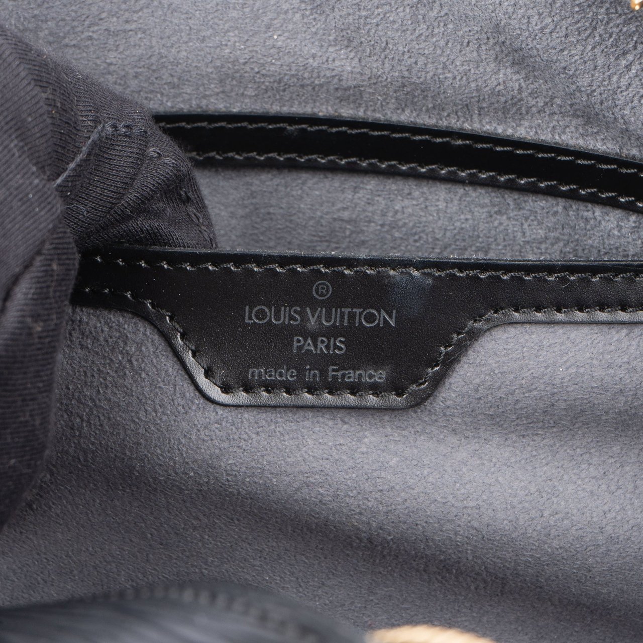 Louis Vuitton Louis Vuitton Noir Epi Leather Soufflot Handbag Divers