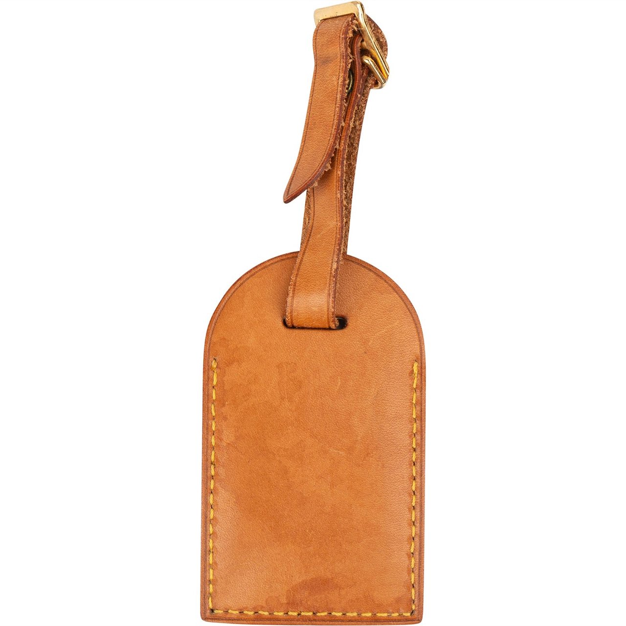 Louis Vuitton Vachetta Leather Luggage Tag Bruin
