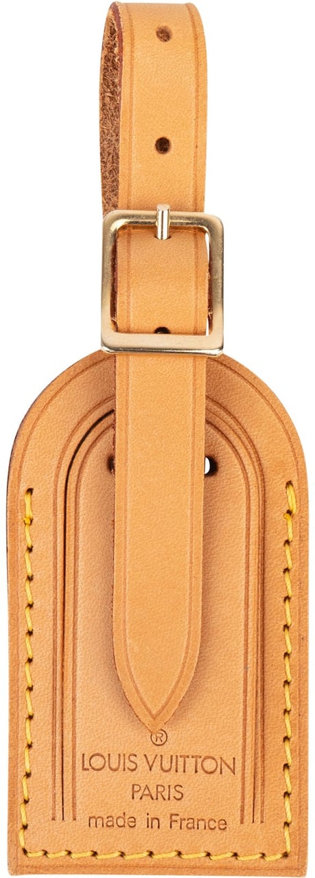 Louis Vuitton Louis Vuitton Vachetta Leather Luggage Tag Bruin