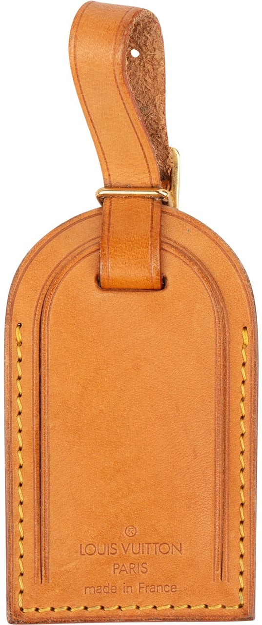 Louis Vuitton Louis Vuitton Vachetta Leather Luggage Tag Bruin