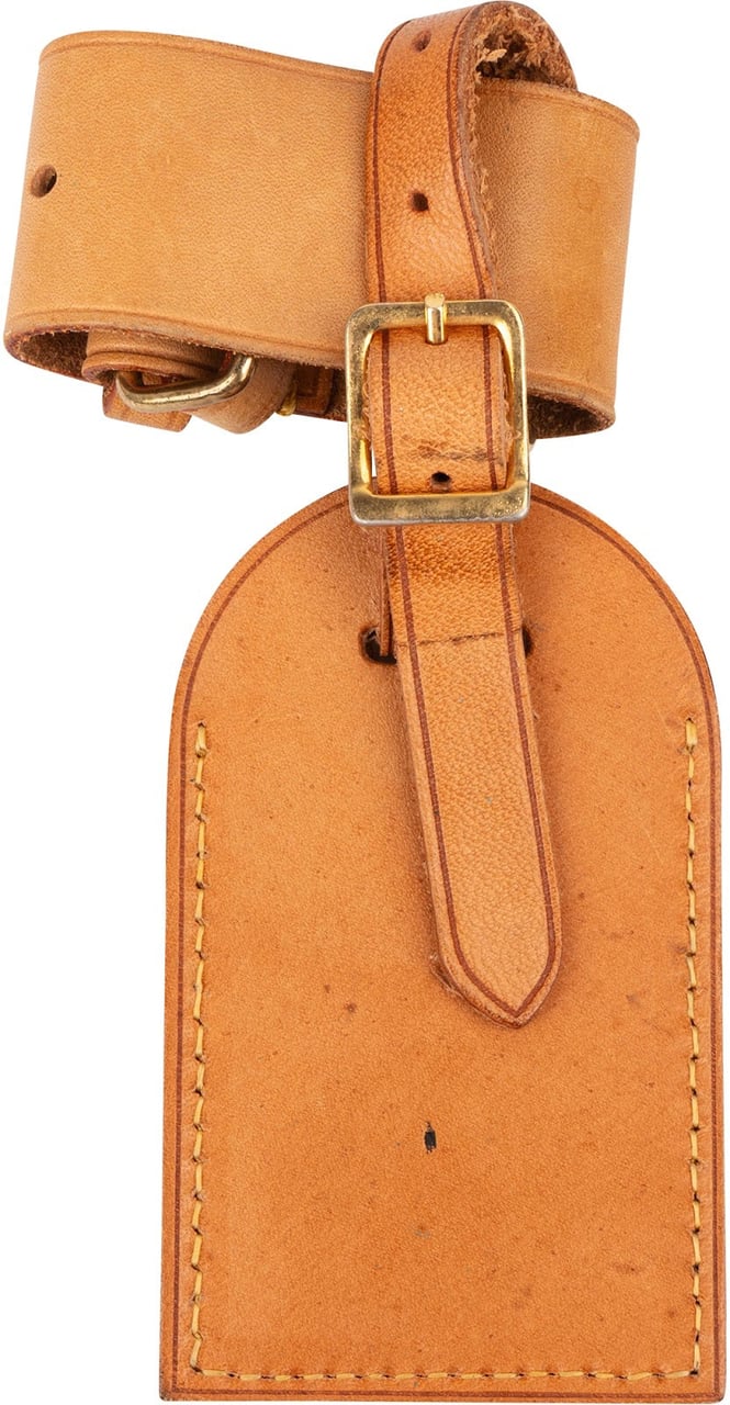 Louis Vuitton Louis Vuitton Vachetta Leather Luggage Tag Set Neutraal