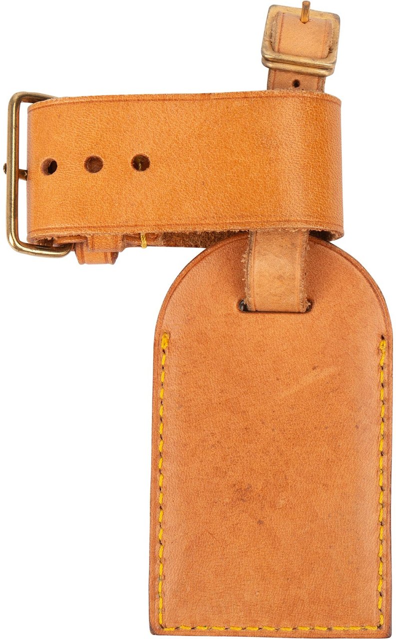 Louis Vuitton Louis Vuitton Vachetta Leather Luggage Tag Set Bruin