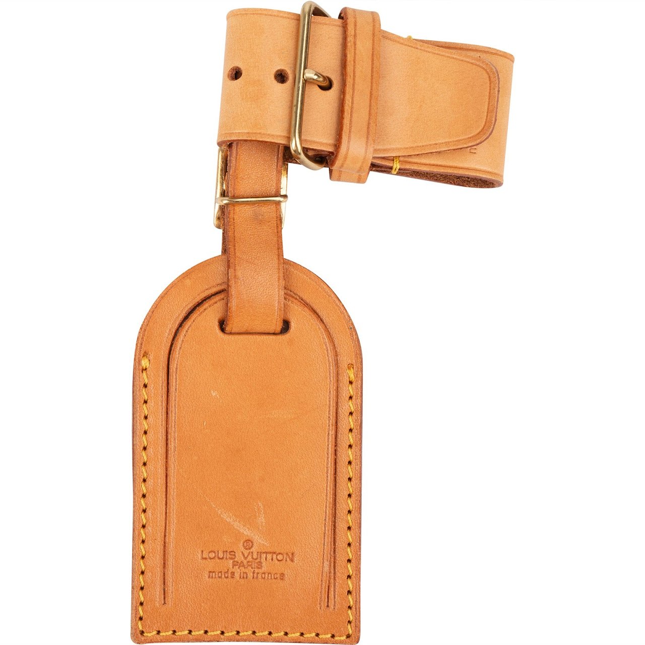 Louis Vuitton Louis Vuitton Vachetta Leather Luggage Tag Set Bruin