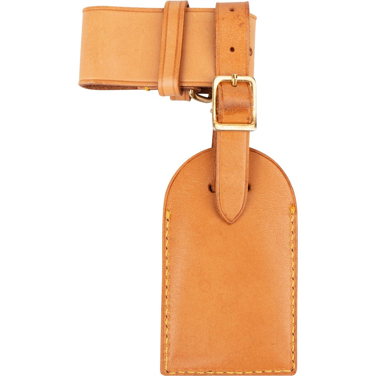Louis Vuitton Louis Vuitton Vachetta Leather Luggage Tag Set Bruin
