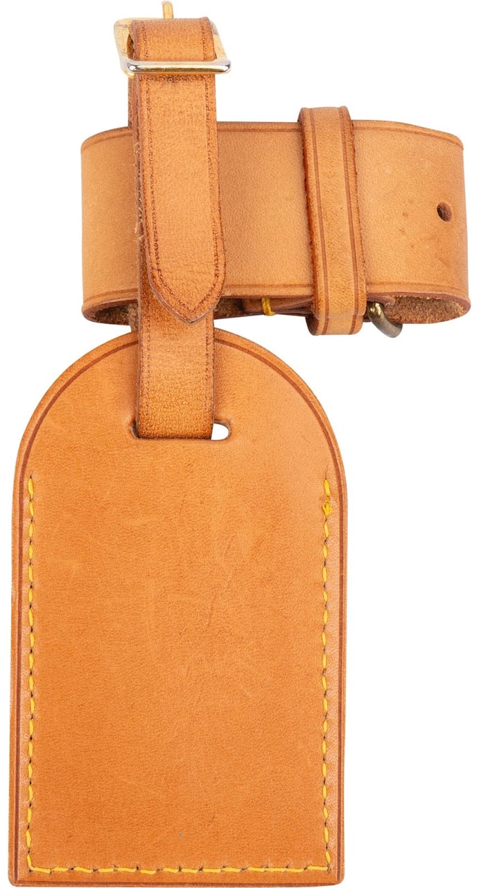 Louis Vuitton Louis Vuitton Vachetta Leather Luggage Tag Set Bruin