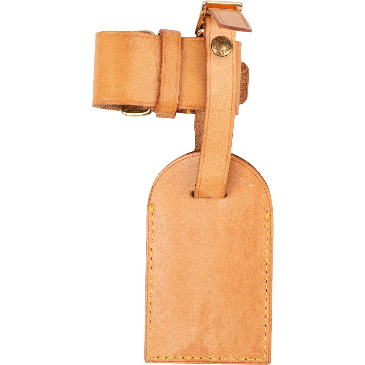 Louis Vuitton Louis Vuitton Vachetta Leather Luggage Tag Set Bruin