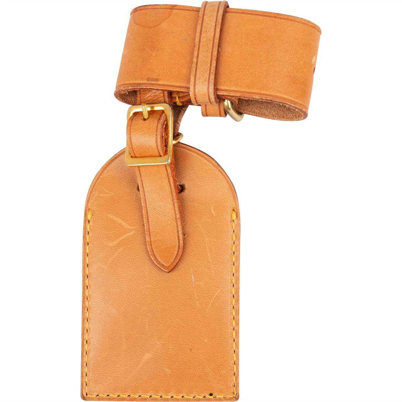 Louis Vuitton Louis Vuitton Vachetta Leather Luggage Tag Set Bruin