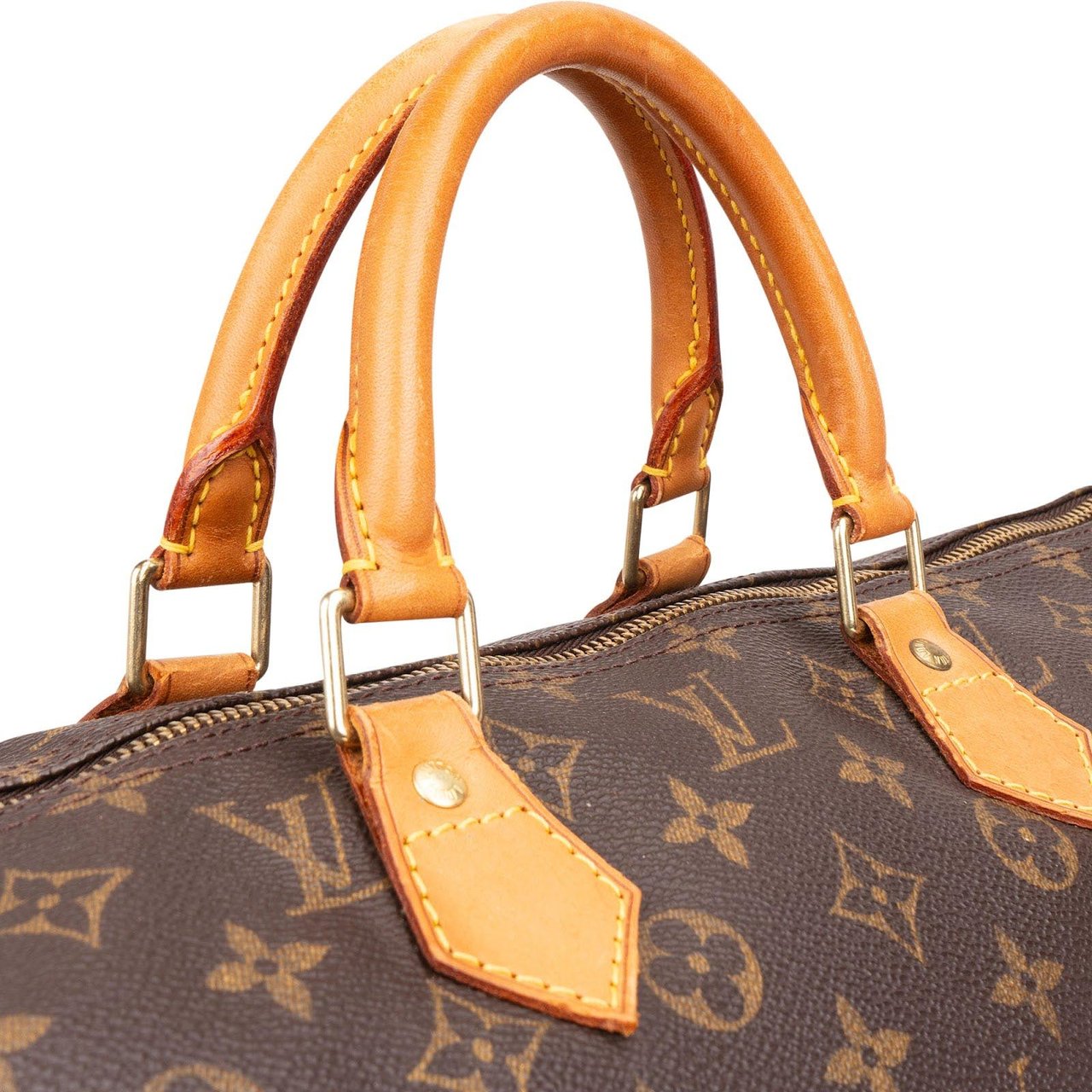 Louis Vuitton Louis Vuitton Monogram Canvas Speedy 40 Handbag Bruin