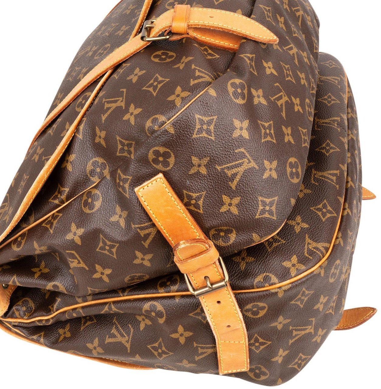 Louis Vuitton Louis Vuitton Monogram Canvas Saumur 40 Crossbody Bag Bruin