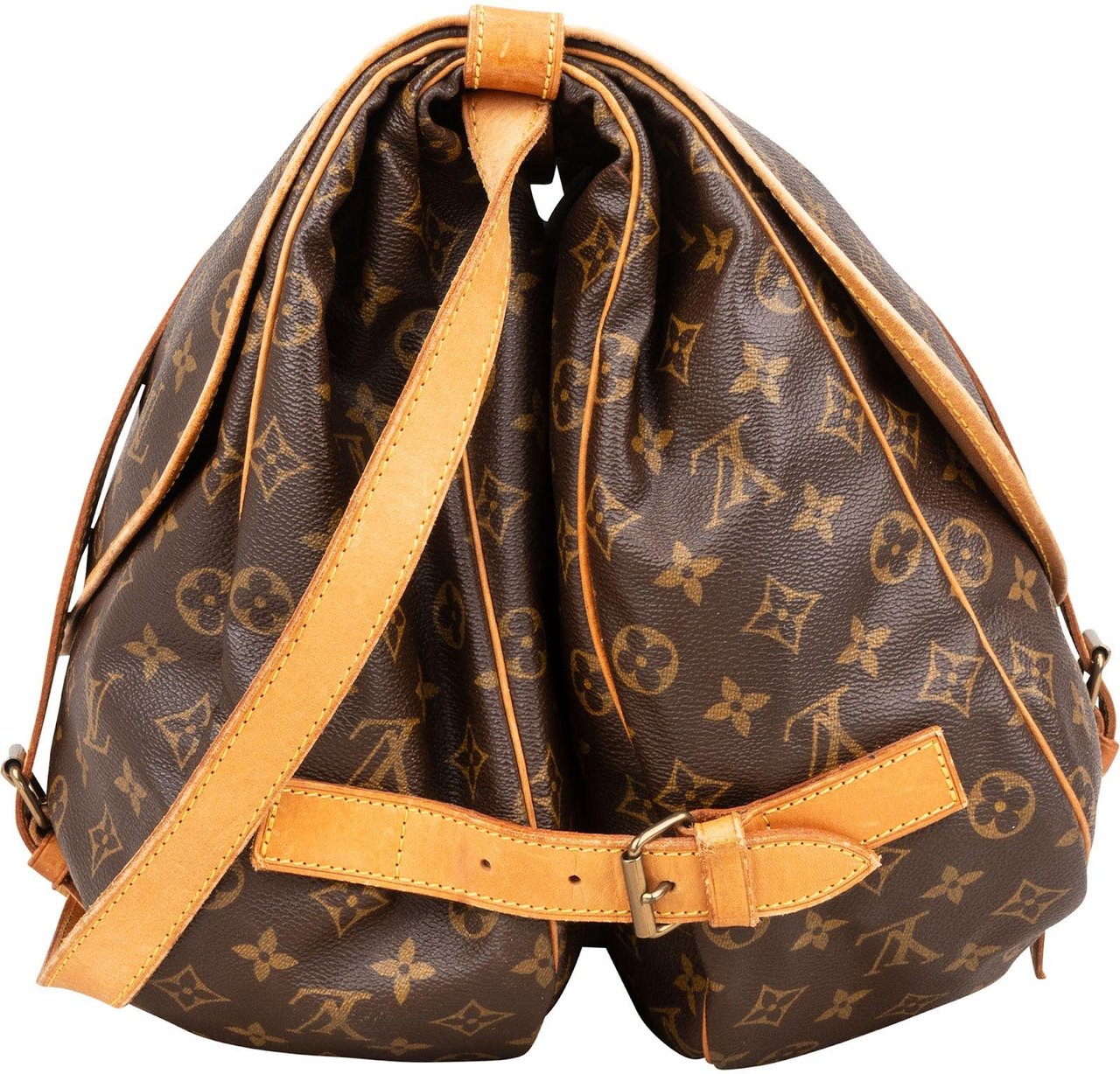 Louis Vuitton Louis Vuitton Monogram Canvas Saumur 40 Crossbody Bag Bruin
