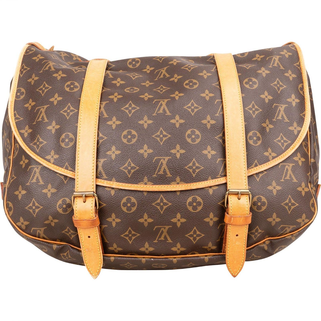 Louis Vuitton Louis Vuitton Monogram Canvas Saumur 40 Crossbody Bag Bruin