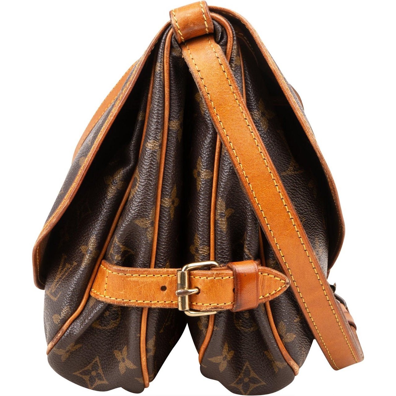 Louis Vuitton Louis Vuitton Monogram Canvas Saumur 30 Crossbody Bag Bruin