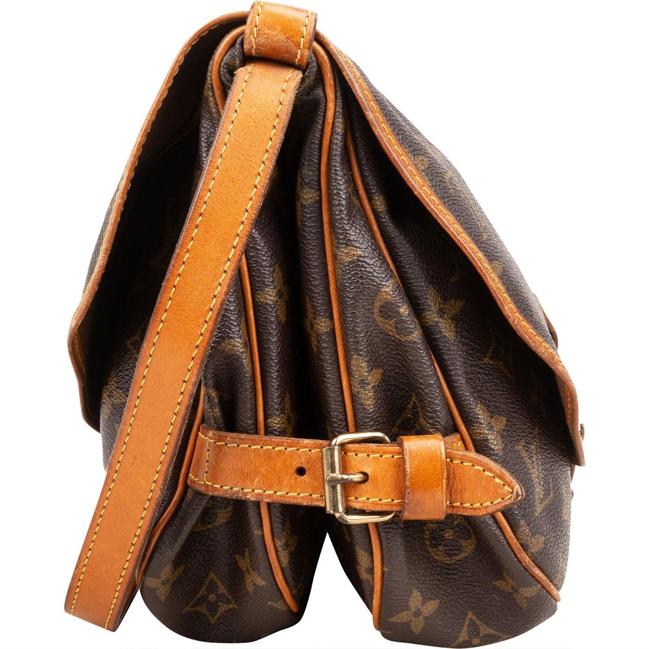 Louis Vuitton Louis Vuitton Monogram Canvas Saumur 30 Crossbody Bag Bruin