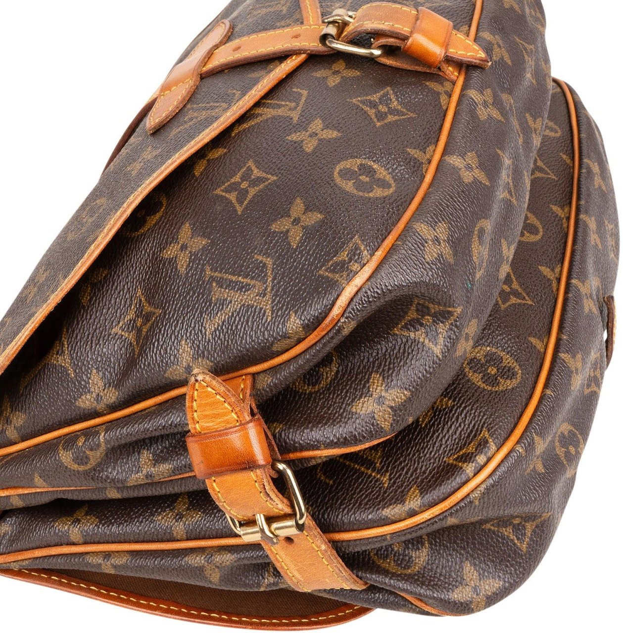 Louis Vuitton Louis Vuitton Monogram Canvas Saumur 30 Crossbody Bag Bruin