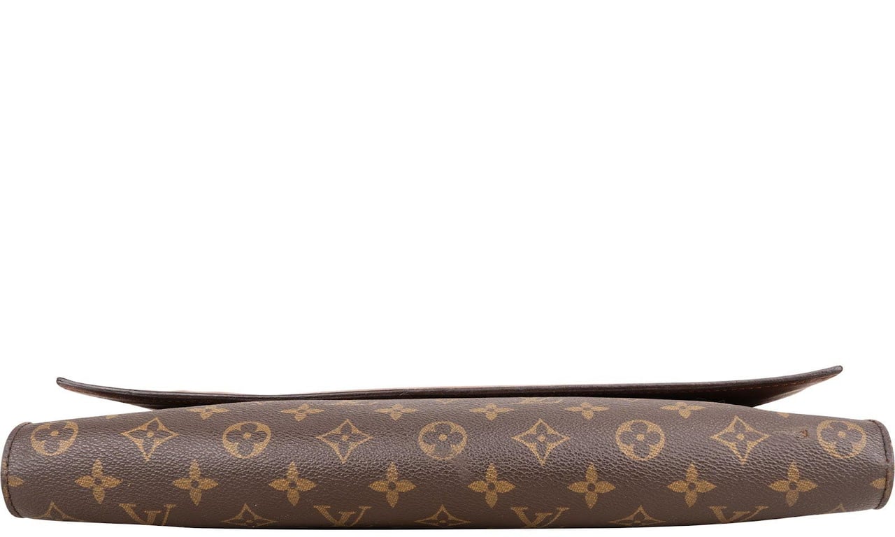 Louis Vuitton Louis Vuitton Monogram Canvas Porte Documents Laptop Clutch Bruin