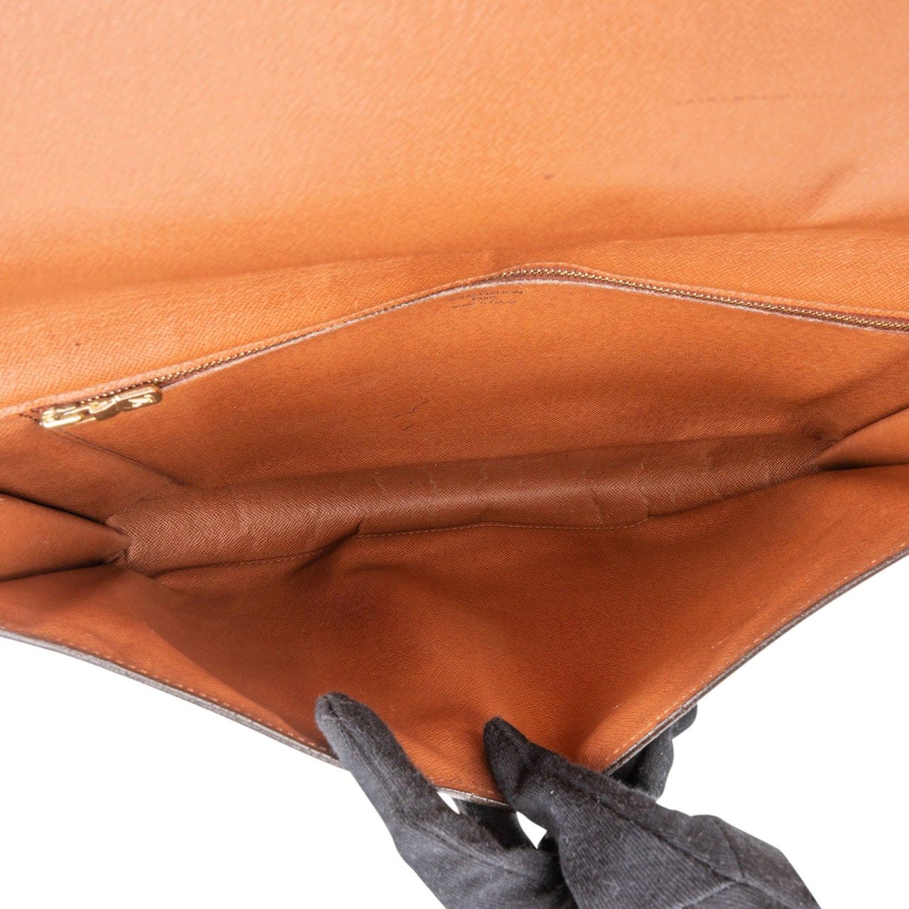 Louis Vuitton Louis Vuitton Monogram Canvas Porte Documents Laptop Clutch Bruin