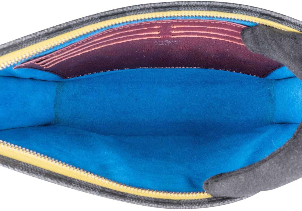 Louis Vuitton Louis Vuitton Damier Graphit Monogram and Epi Leather Voyage Pouch Navy