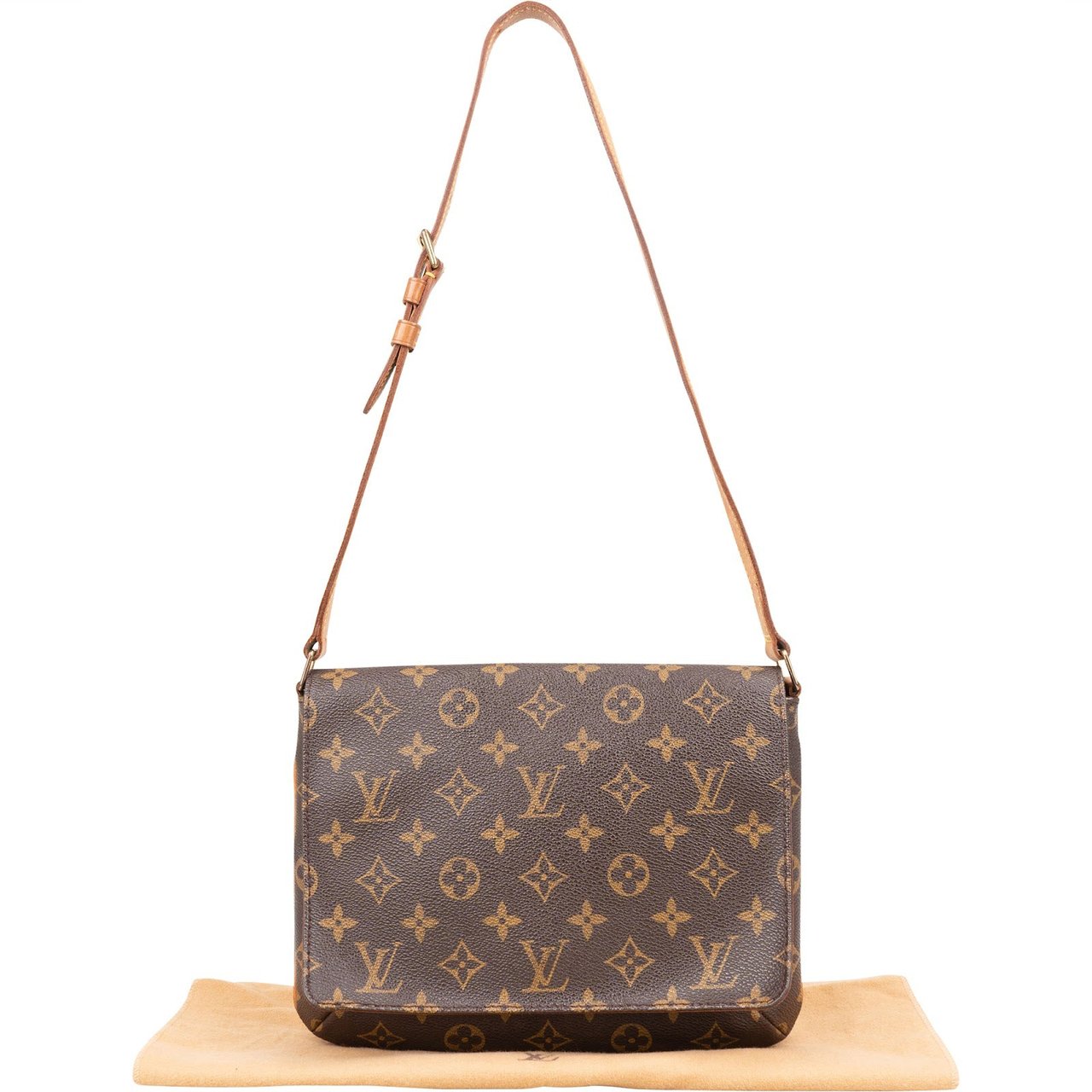 Louis Vuitton Louis Vuitton Monogram Canvas Musette Tango Shoulder Bag Bruin