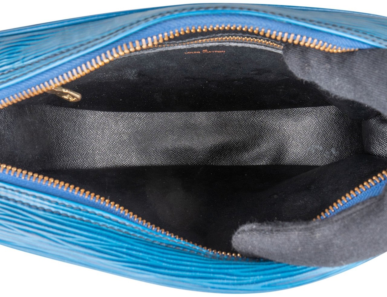 Louis Vuitton Louis Vuitton Blue Epi Leather Saint Cloud GM Crossbody Bag Blauw