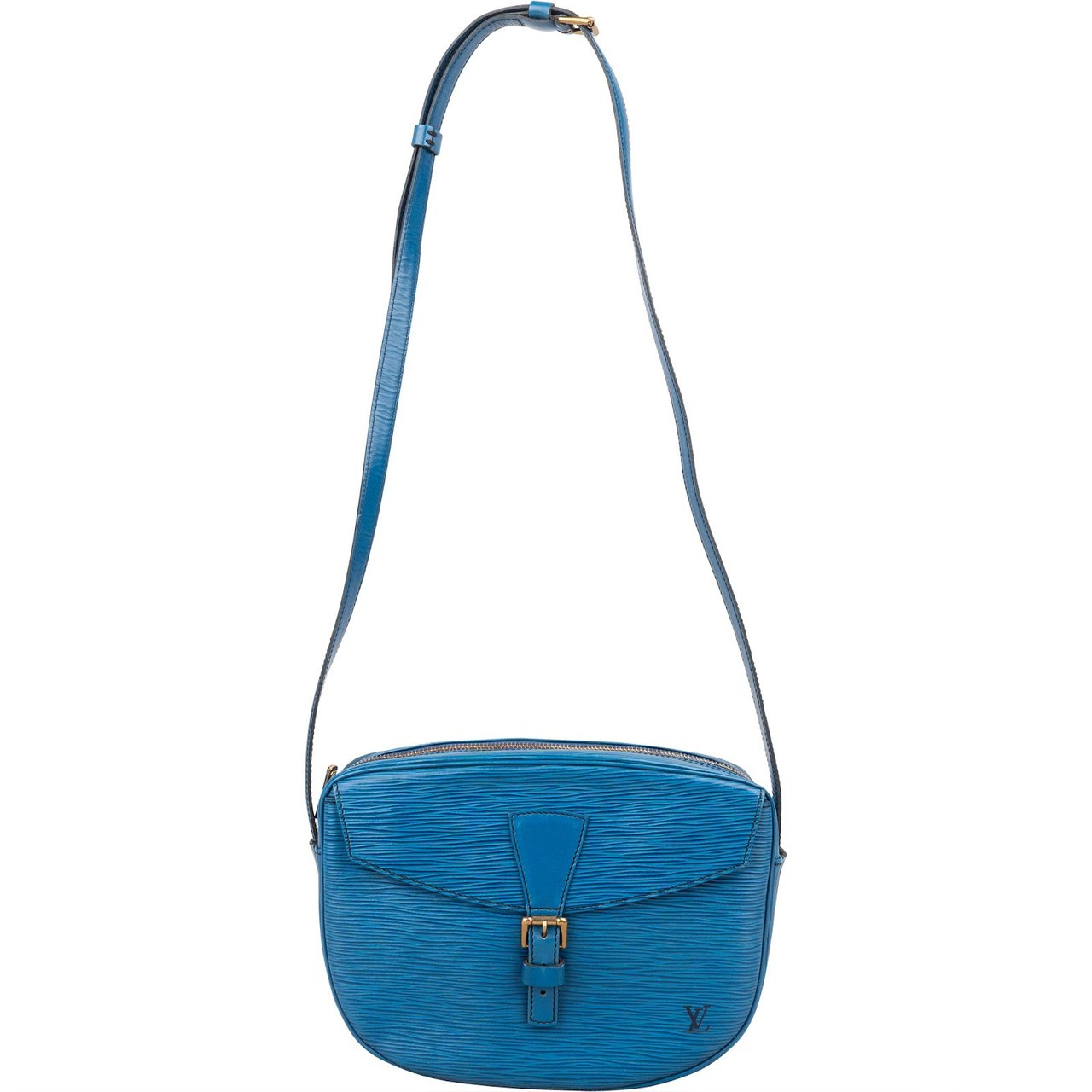 Louis Vuitton Louis Vuitton Blue Epi Leather Saint Cloud GM Crossbody Bag Blauw