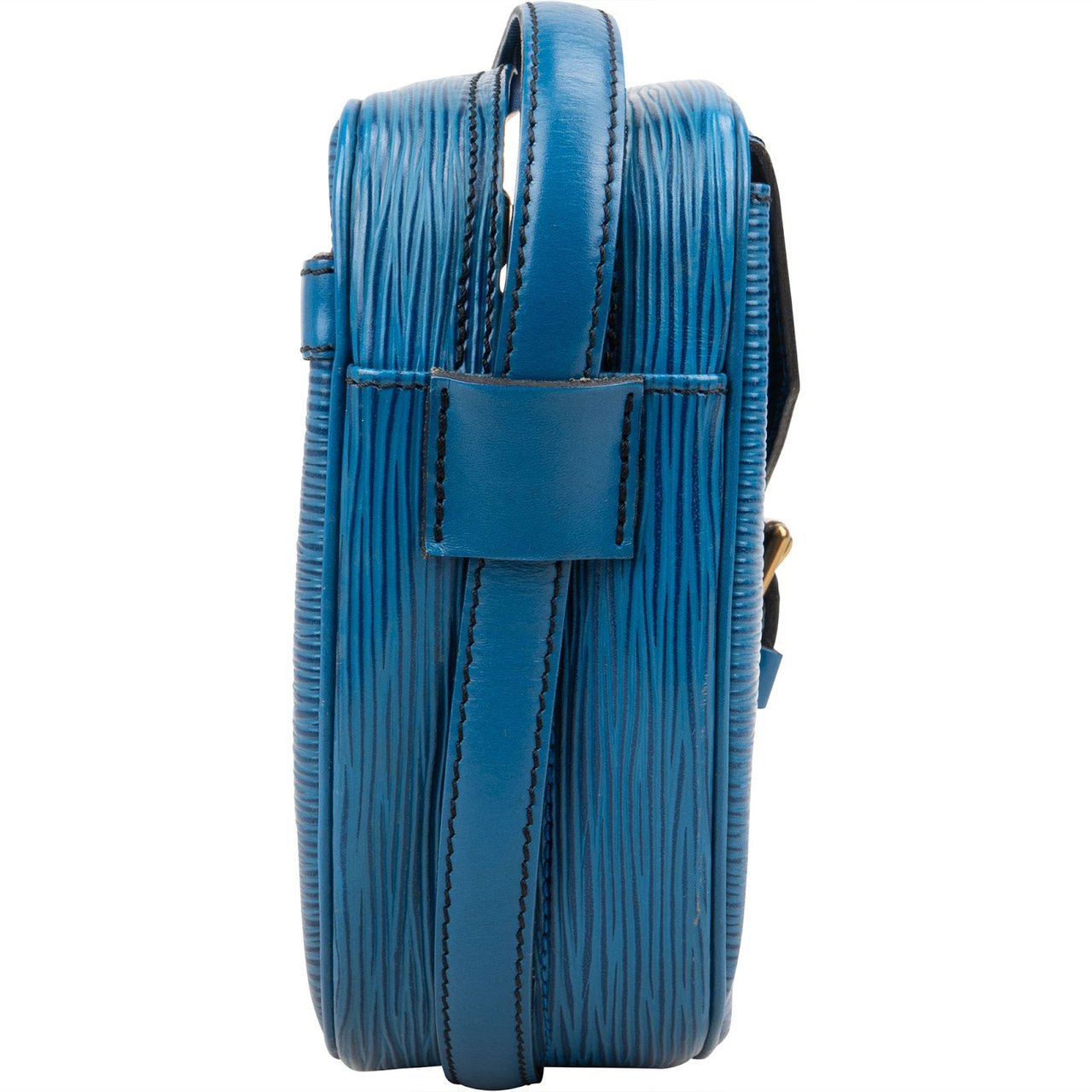 Louis Vuitton Louis Vuitton Blue Epi Leather Saint Cloud GM Crossbody Bag Blauw