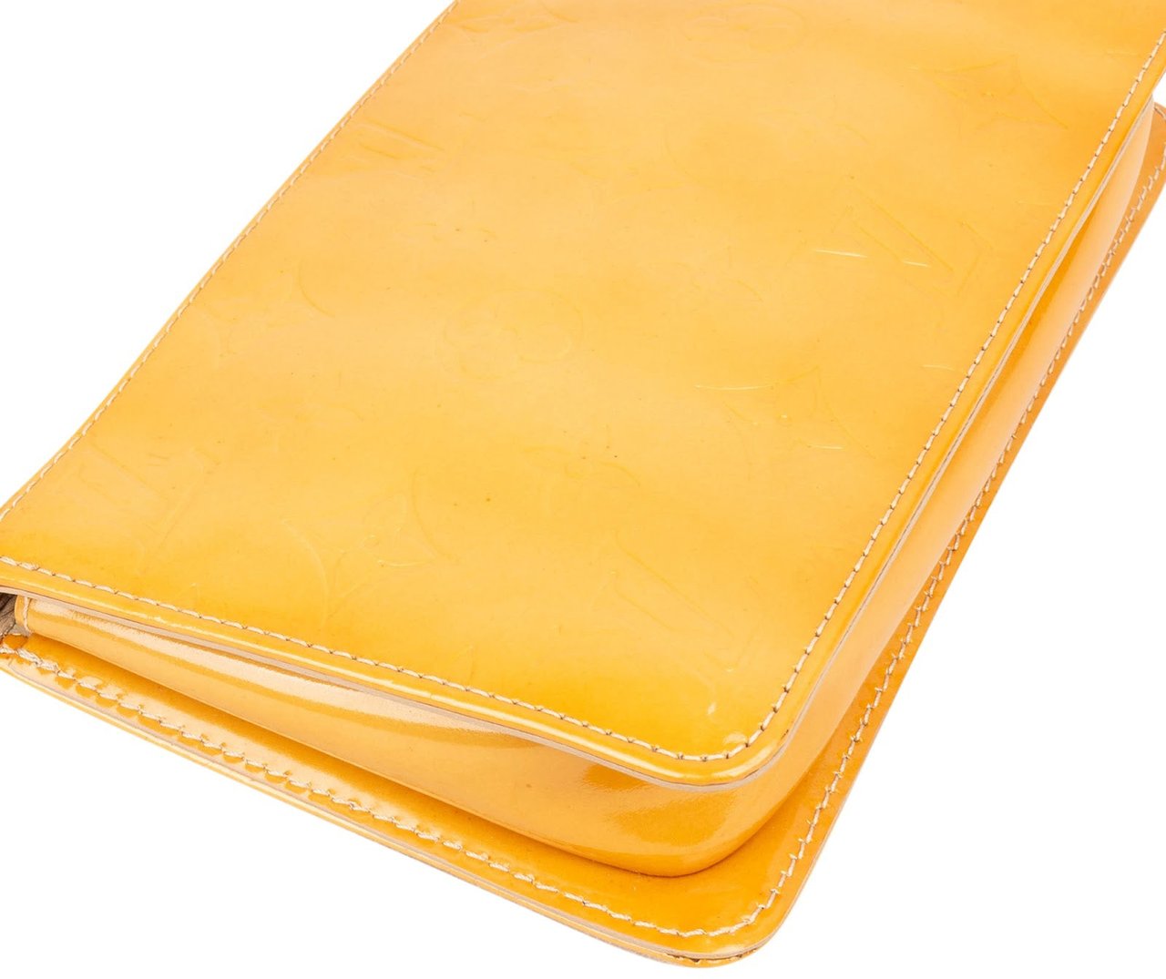 Louis Vuitton Louis Vuitton Monogram Vernis Pochette Lexington Handbag Geel