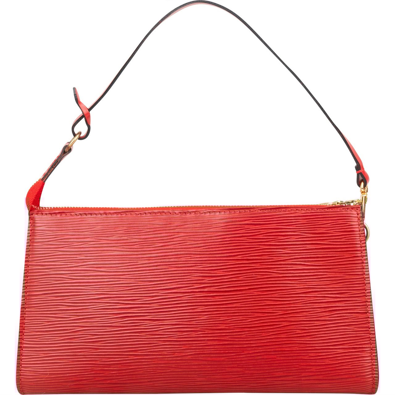 Louis Vuitton Louis Vuitton Red Epi Leather Pochette Accessoires Handbag Rood