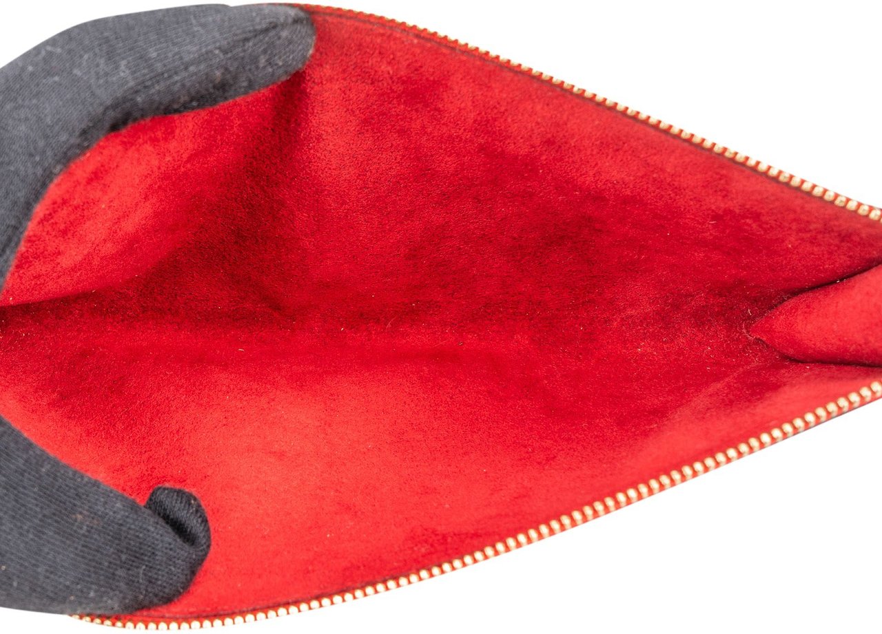 Louis Vuitton Louis Vuitton Red Epi Leather Pochette Accessoires Handbag Rood