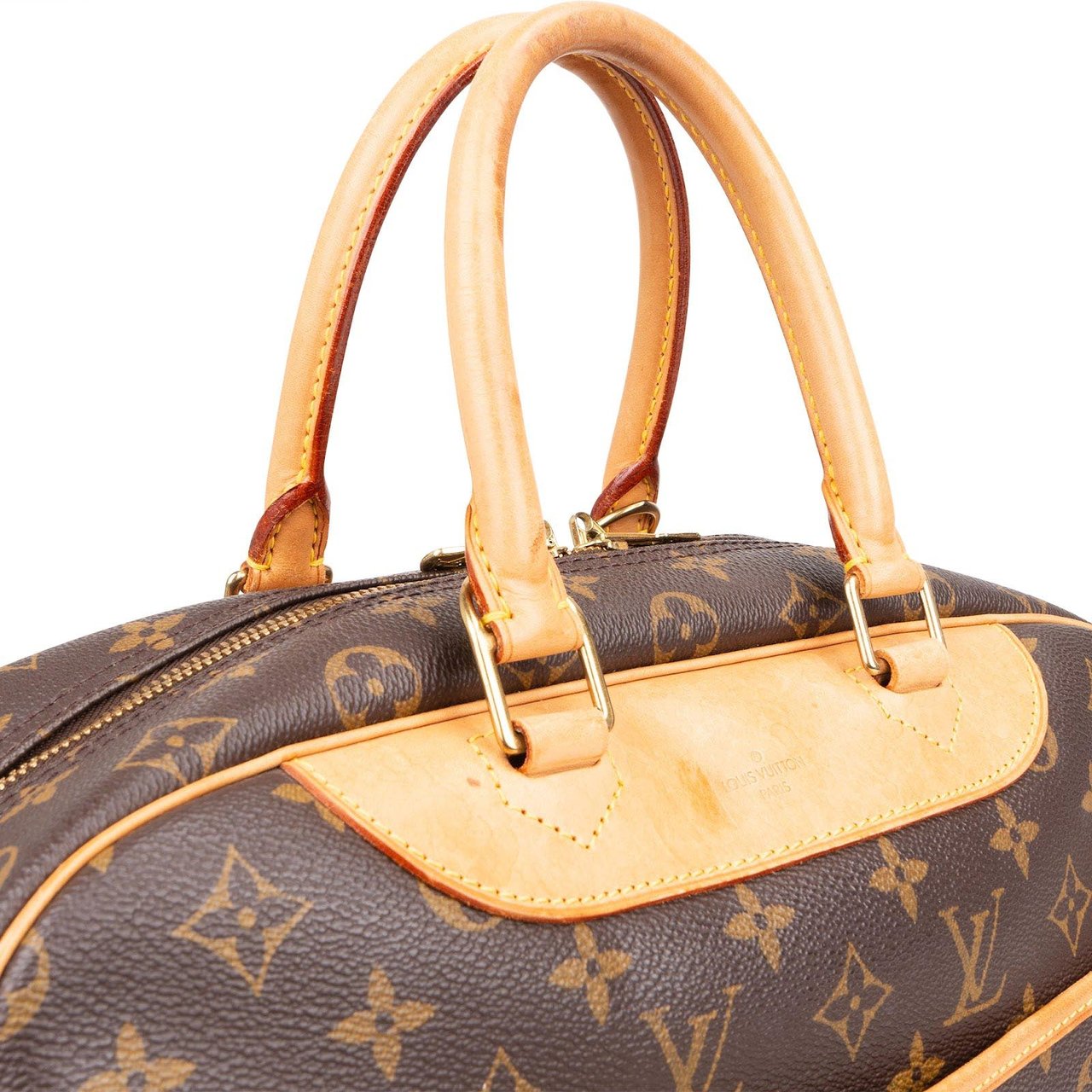 Louis Vuitton Louis Vuitton Monogram Canvas Deauville Handbag Bruin
