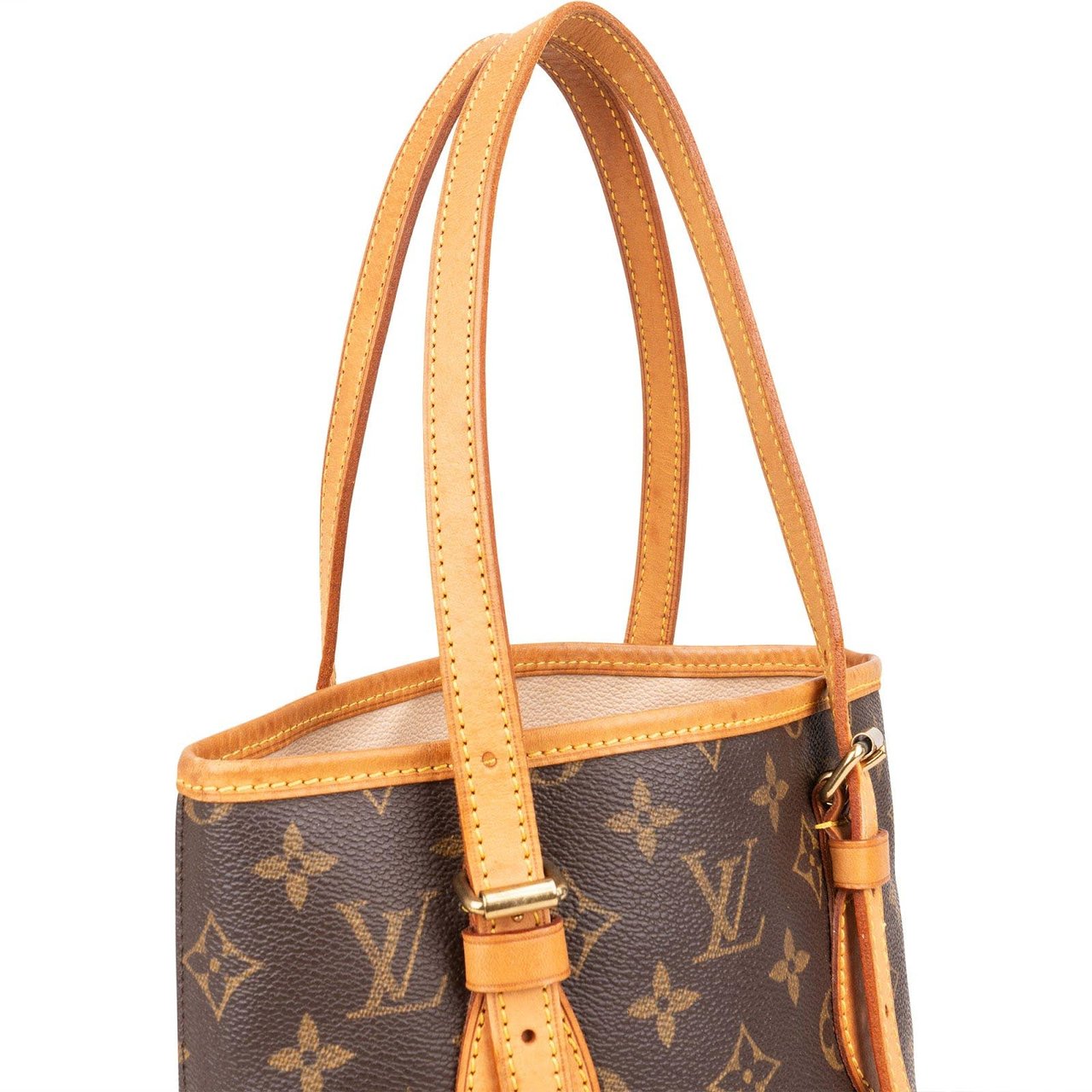 Louis Vuitton Louis Vuitton Monogram Canvas Bucket PM Shoulder Bag Bruin